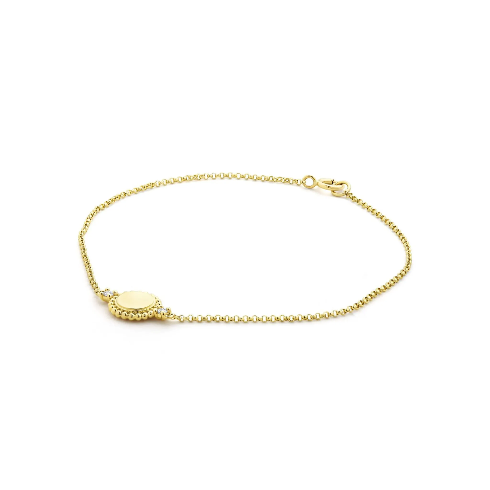 Best LAGOS 18K Gold Diamond Circle Bracelet
