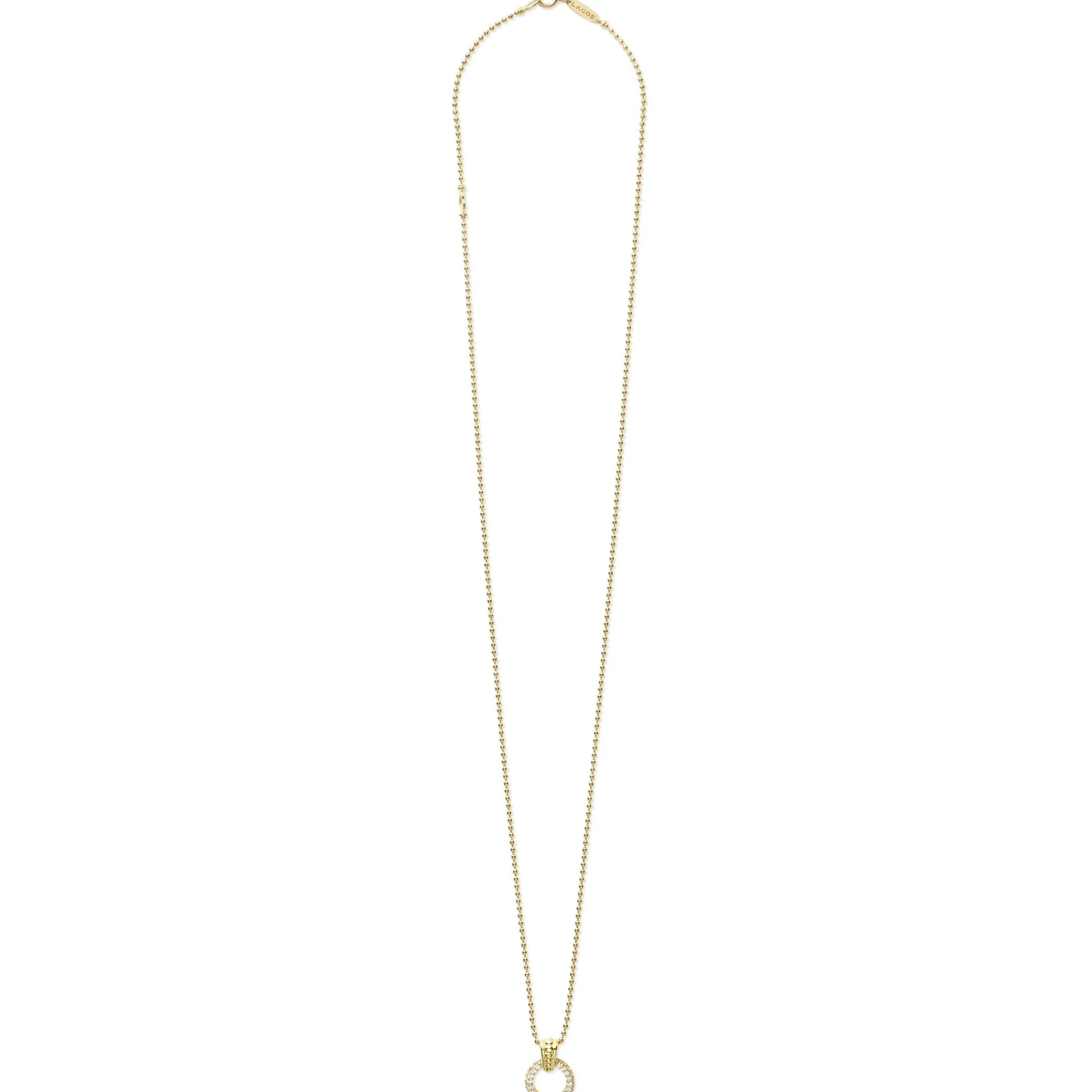 Shop LAGOS 18K Gold Diamond Circle Pendant Necklace