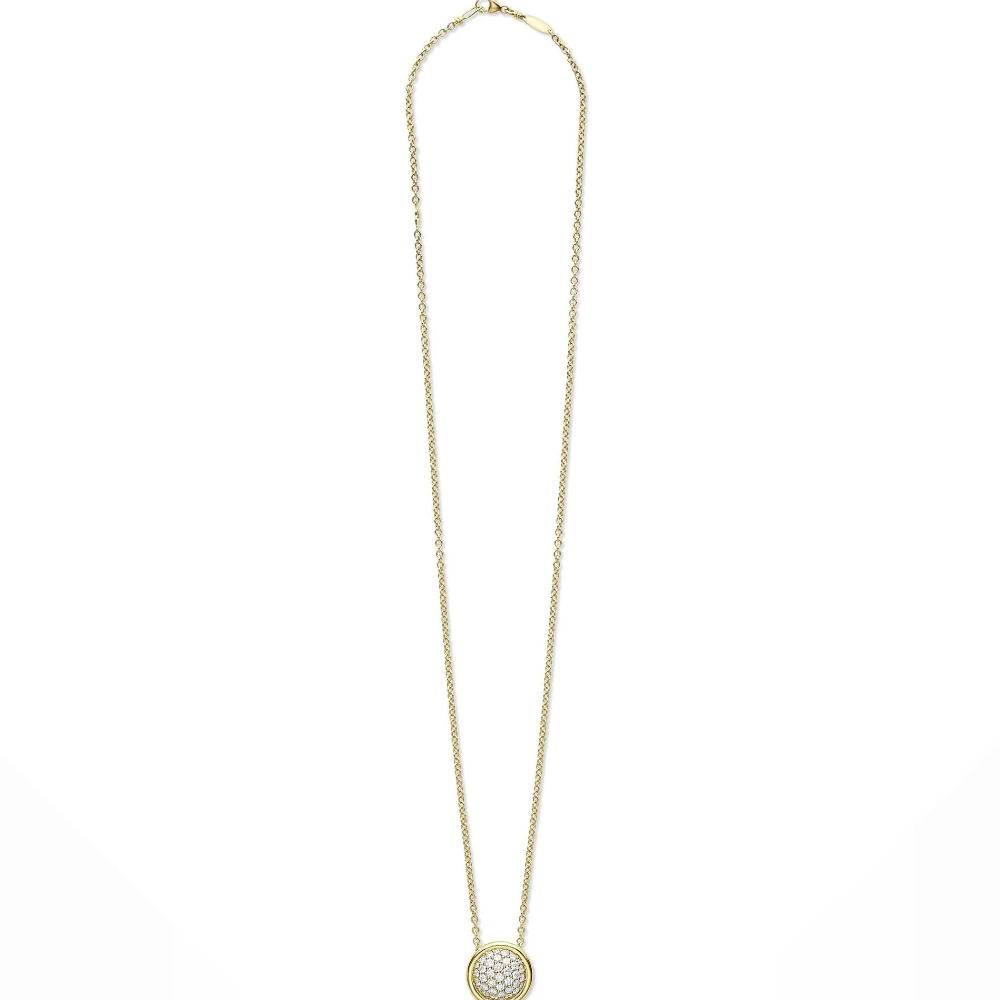 Shop LAGOS 18K Gold Diamond Circle Pendant Necklace