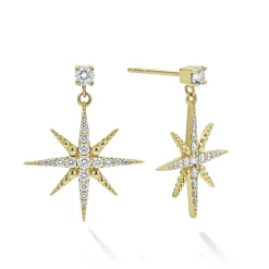 Fashion LAGOS 18K Gold Diamond Drop Earrings