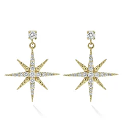 Fashion LAGOS 18K Gold Diamond Drop Earrings