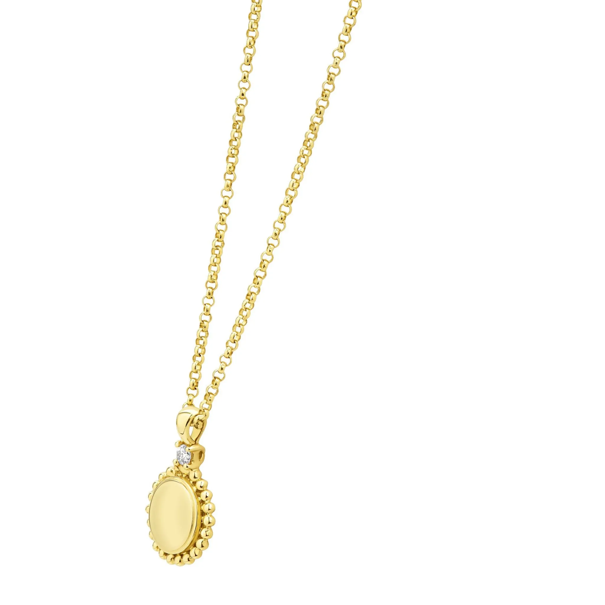 Sale LAGOS 18K Gold Diamond Pendant Necklace