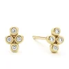 Best Sale LAGOS 18K Gold Diamond Stud Earrings
