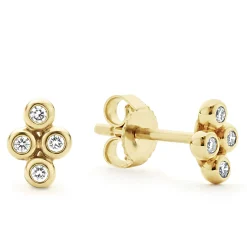 Outlet LAGOS 18K Gold Diamond Stud Earrings