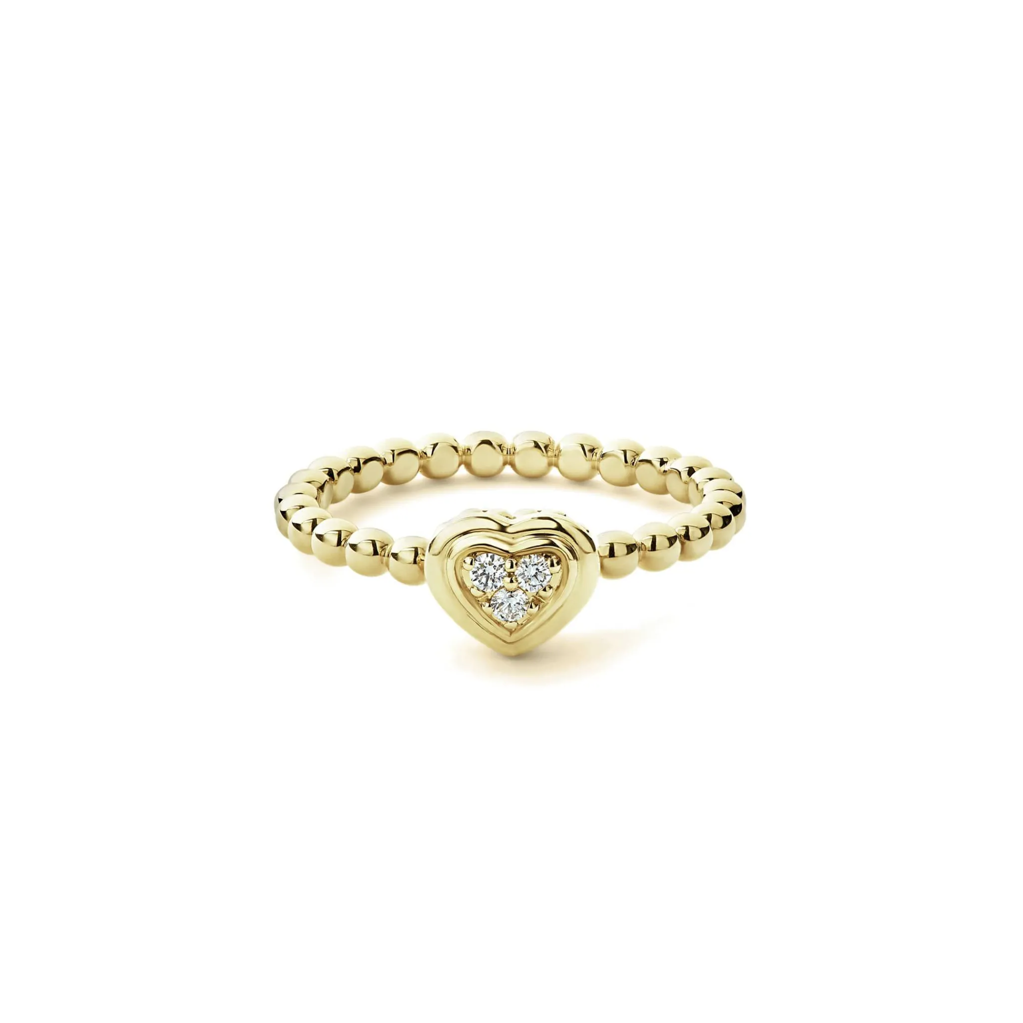 Best Sale LAGOS 18K Gold Heart Diamond Ring