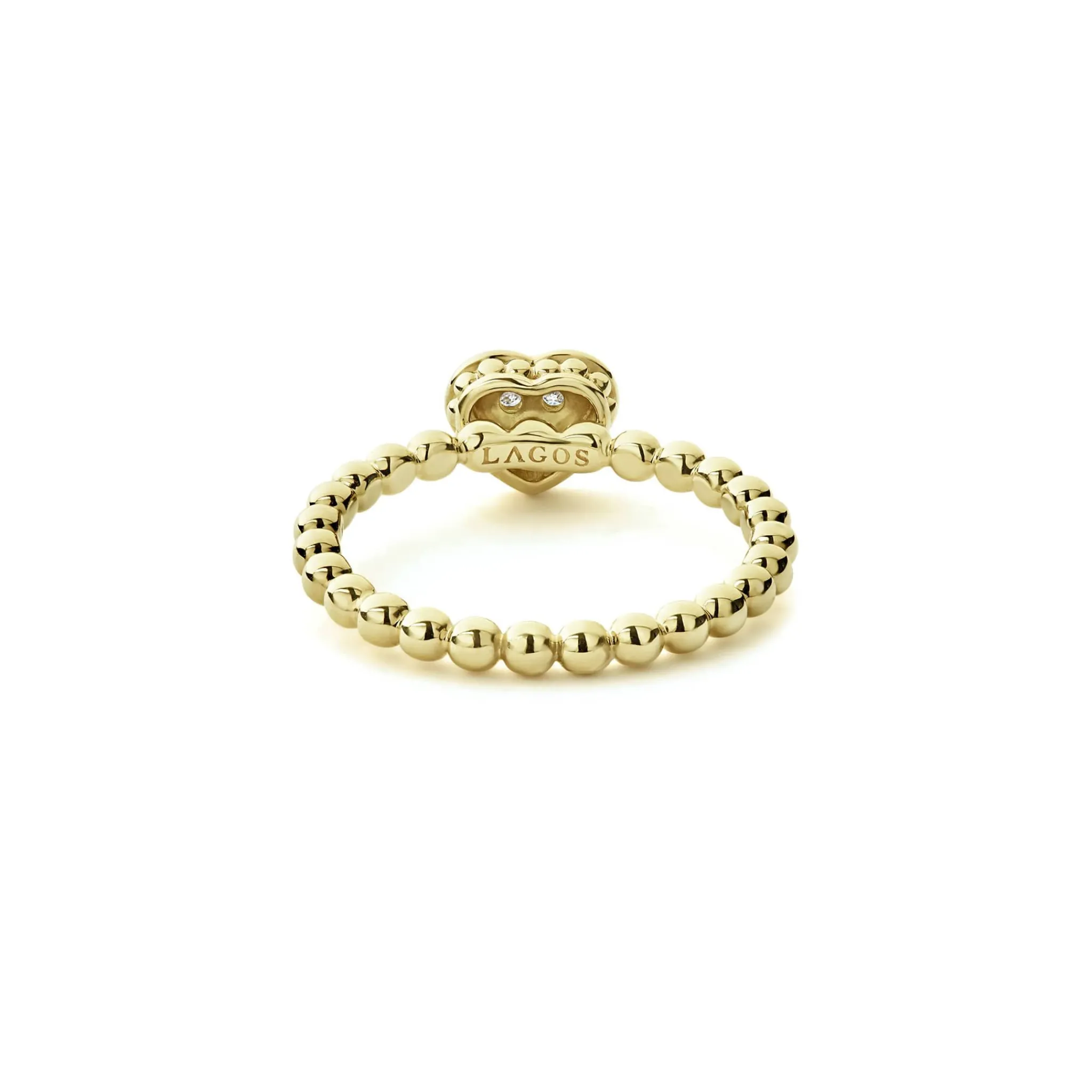 Best Sale LAGOS 18K Gold Heart Diamond Ring