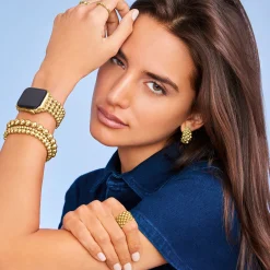 Discount LAGOS 18K Gold Infinite Caviar Beaded Watch Bracelet - 38-45Mm