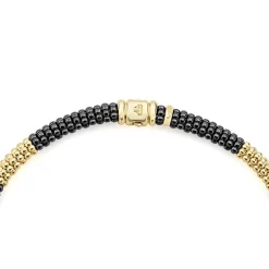 Best LAGOS 18K Gold Large Station Ceramic Beaded Necklace | 9Mm