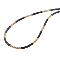 Cheap LAGOS 18K Gold Large Station Ceramic Beaded Necklace | 3Mm