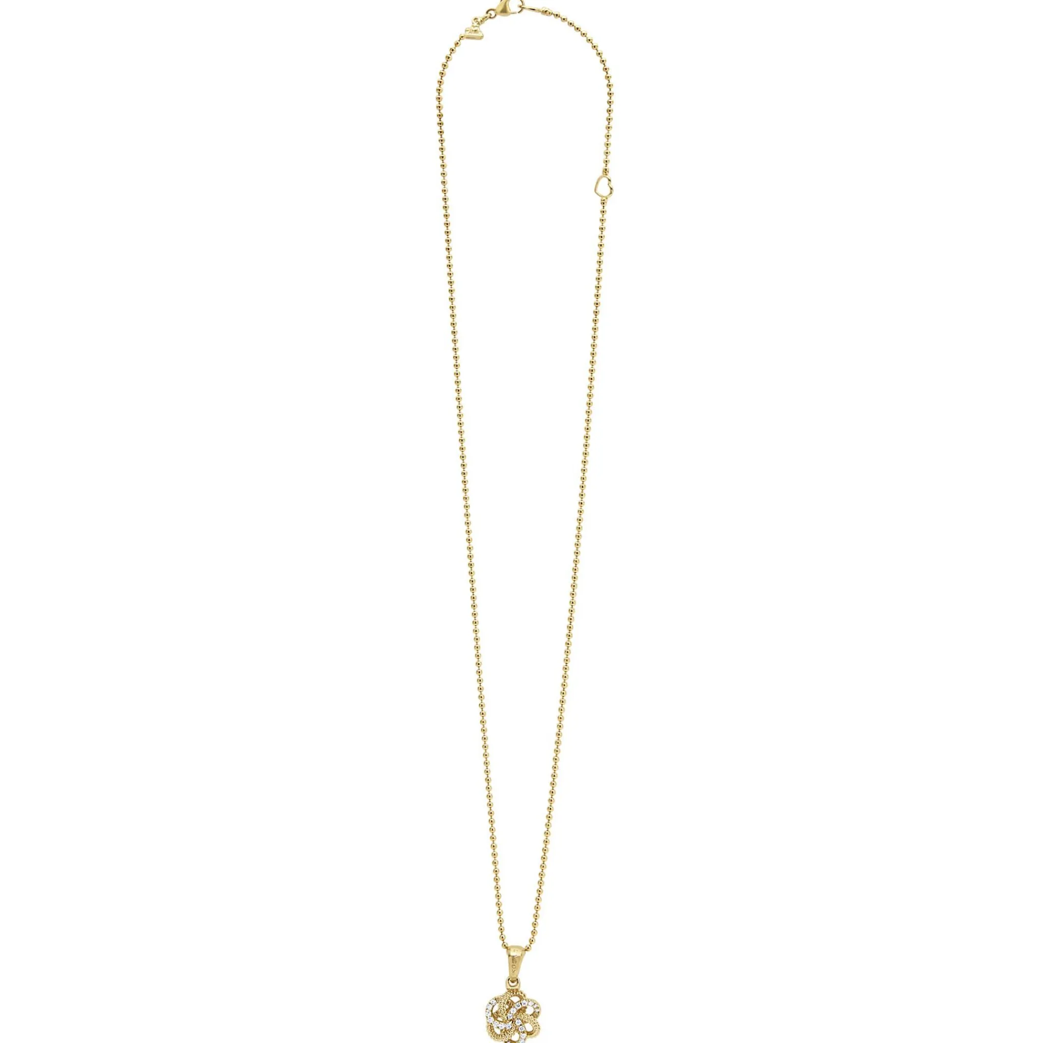 Online LAGOS 18K Gold Love Knot Diamond Pendant Necklace