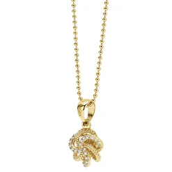 Online LAGOS 18K Gold Love Knot Diamond Pendant Necklace