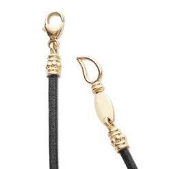 Fashion LAGOS 18K Gold Single Black Pearl Necklace