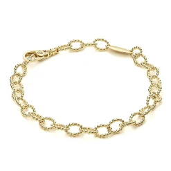 Discount LAGOS 18K Gold Small Link Bracelet