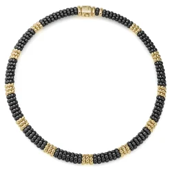 Outlet LAGOS 18K Gold Small Station Ceramic Beaded Necklace | 9Mm