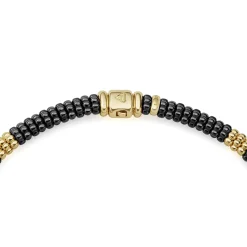 Outlet LAGOS 18K Gold Small Station Ceramic Beaded Necklace | 9Mm