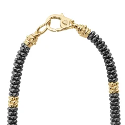 Cheap LAGOS 18K Gold Small Station Ceramic Beaded Necklace | 5Mm