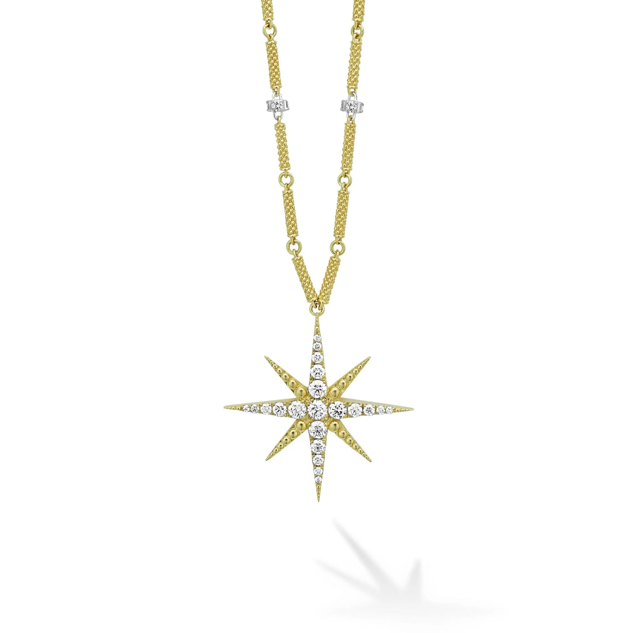 Best LAGOS 18K Gold Statement Diamond Pendant Necklace