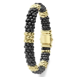 Best LAGOS 18K Gold Station Ceramic Beaded Bracelet | 9Mm