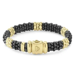 Best LAGOS 18K Gold Station Ceramic Beaded Bracelet | 9Mm