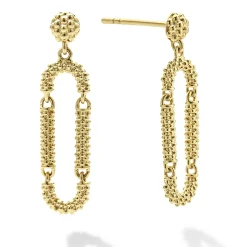 Shop LAGOS 18K Gold Superfine Caviar Drop Earrings