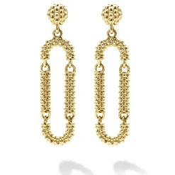 Shop LAGOS 18K Gold Superfine Caviar Drop Earrings