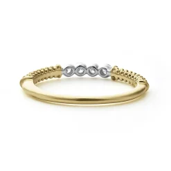 Cheap LAGOS 18K Gold Superfine Diamond Stacking Ring