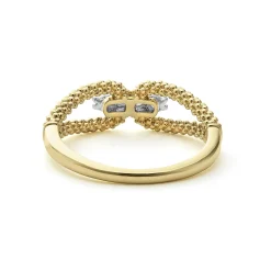 Cheap LAGOS 18K Gold Superfine Diamond Center Ring