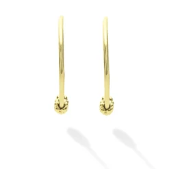Clearance LAGOS 18K Gold Superfine Hoop Earrings
