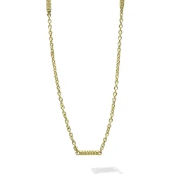 Discount LAGOS 18K Gold Superfine Station Chain Necklace