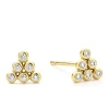 Flash Sale LAGOS 18K Gold Triangle Diamond Stud Earrings