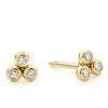 Fashion LAGOS 18K Gold Triangle Diamond Stud Earrings