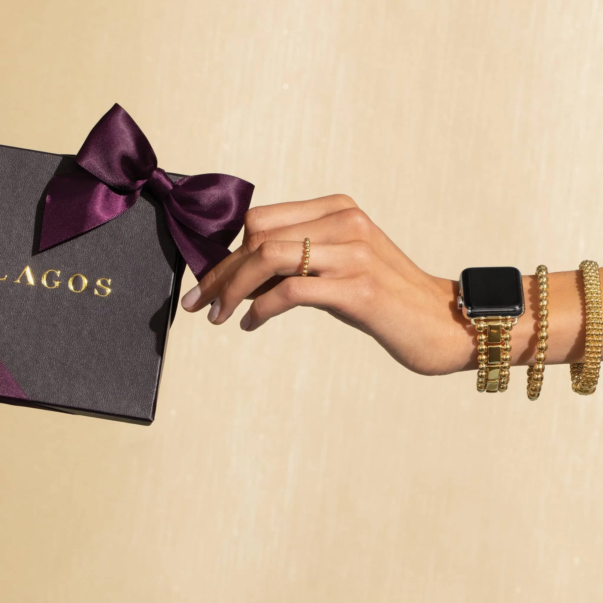 Store LAGOS 18K Gold Watch Bracelet-38-45Mm