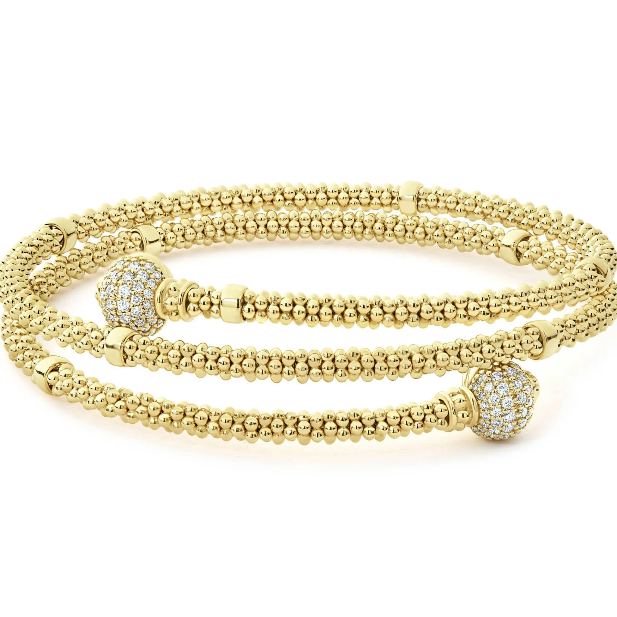 Outlet LAGOS 18K Gold Wrap Diamond Bracelet