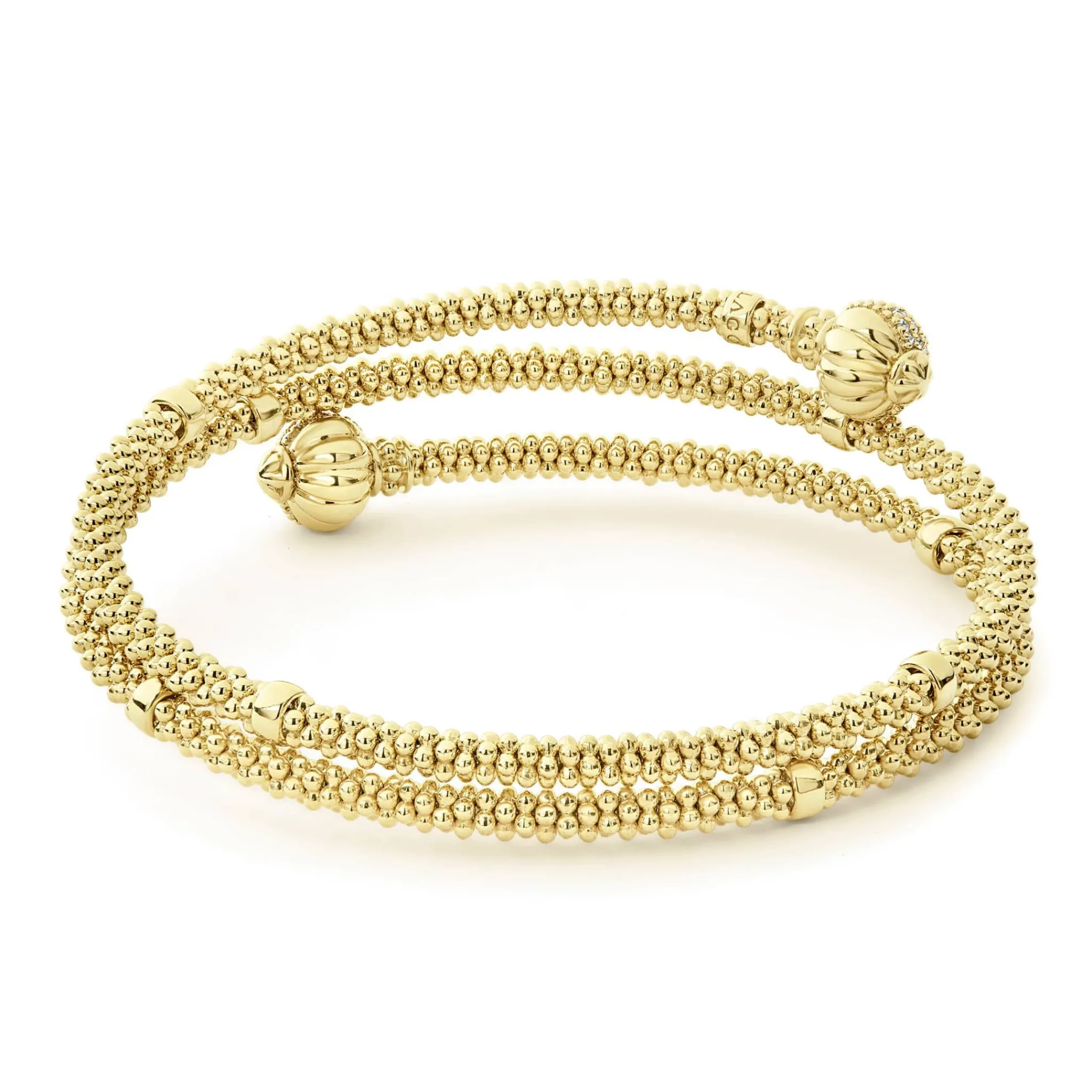 Outlet LAGOS 18K Gold Wrap Diamond Bracelet