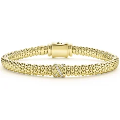 Flash Sale LAGOS 18K Gold X Diamond Caviar Bracelet | 6Mm