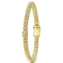 Flash Sale LAGOS 18K Gold X Diamond Caviar Bracelet | 6Mm