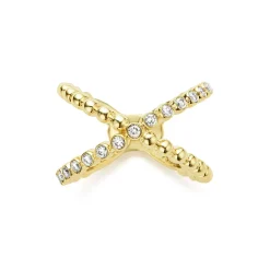 Best LAGOS 18K Gold X Diamond Ring