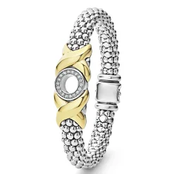 Best Sale LAGOS 18K Gold Xo Diamond Bracelet | 9Mm