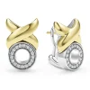 Sale LAGOS 18K Gold Xo Diamond Earrings