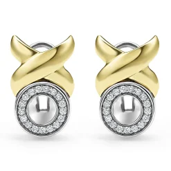 Sale LAGOS 18K Gold Xo Diamond Earrings