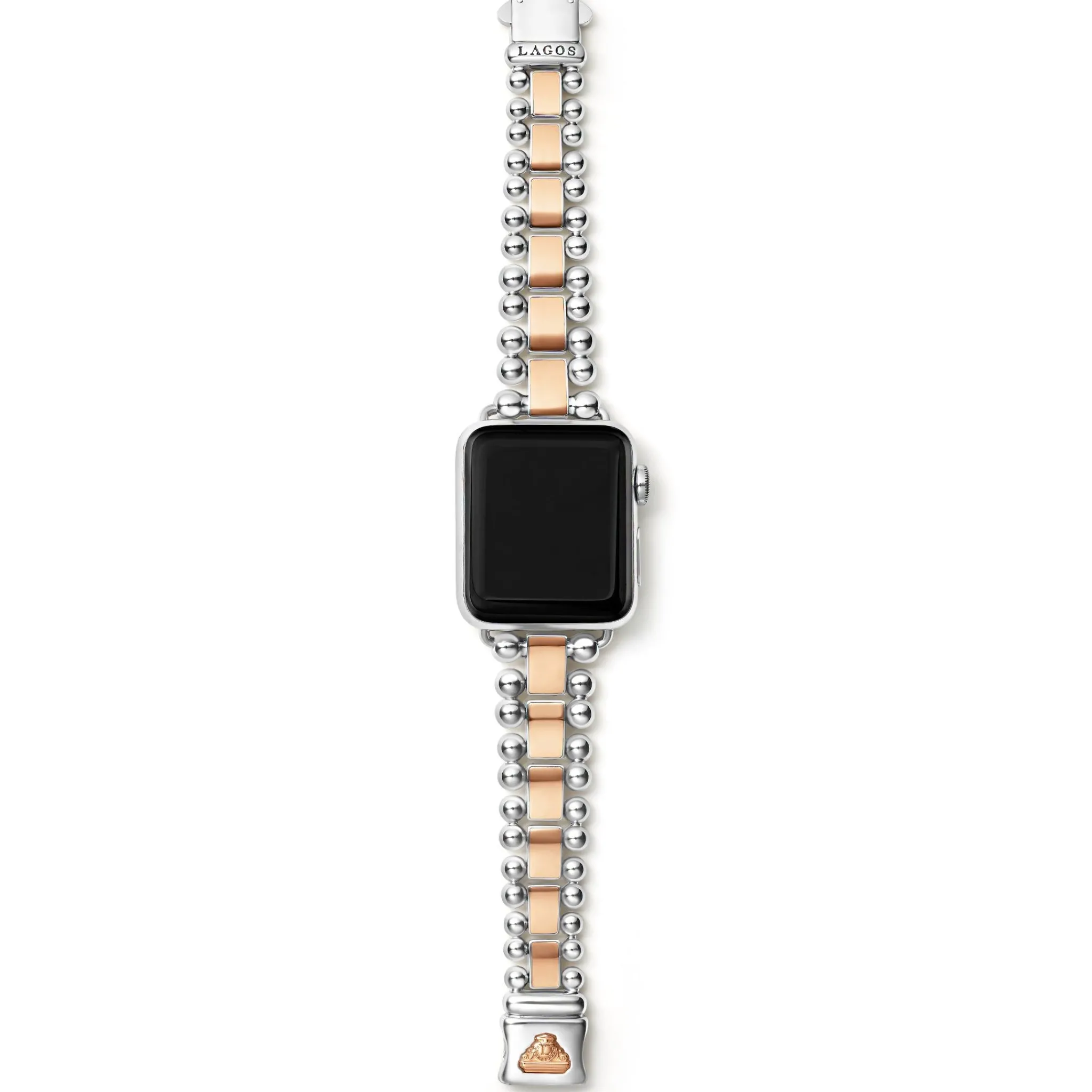 Hot LAGOS 18K Rose Gold And Stainless Steel Watch Bracelet-38-45Mm
