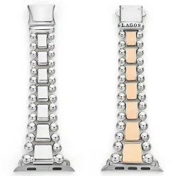 Store LAGOS 18K Rose Gold And Stainless Steel Watch Bracelet-42-49Mm