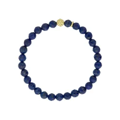 Best LAGOS Lapis Gold Station Bead Bracelet