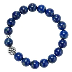 Store LAGOS Lapis Silver Station Bead Bracelet