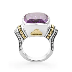 Hot LAGOS Large Amethyst Statement Ring