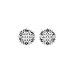 Sale LAGOS Large Caviar Circle Diamond Earrings
