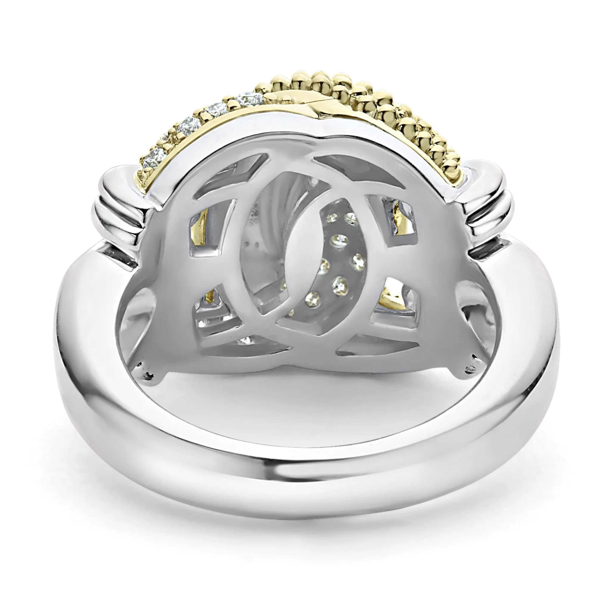 Outlet LAGOS Large Caviar Diamond Knot Ring