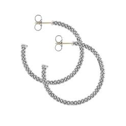 Store LAGOS Large Caviar Hoop Earrings