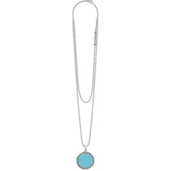 Store LAGOS Large Ceramic Circle Pendant Necklace