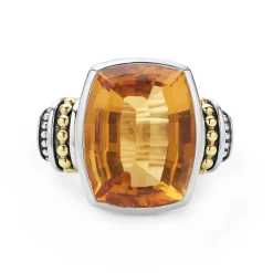New LAGOS Large Citrine Statement Ring